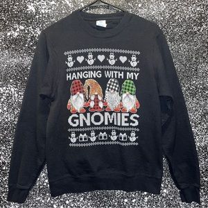 “Hanging With My Gnomies” Graphic Crewneck Sweatshirt